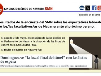 Encuesta del Sindicato Médico de Navarra.